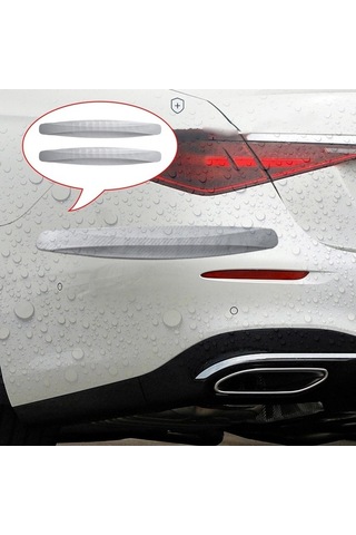 Trendooze Homyl 2 Adet Universal Araç Tampon Koruyucuları Gri Araba Ön