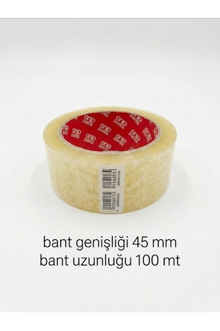 Oneplus1 Şeffaf Güçlü Yapıştırıcılı Koli Bandı 45 Mm X 100 Mt 6'lı Paket