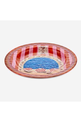 Turuncu Melamin Yemek Tabağı 28 Cm