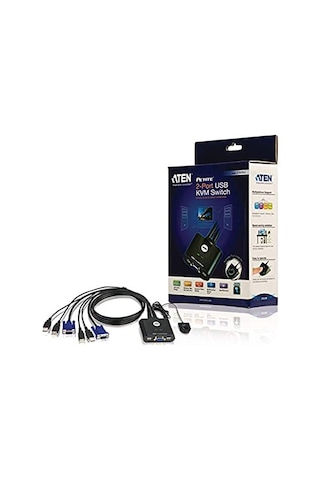 Aten Cs22U 2Port Usb Manual Kvm Switch 2Pc / 1 User Usb