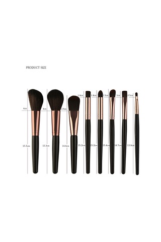 Hfambition 25'li Tam Makyaj Fırça Seti: Göz Farı, Kaş Ve Pudra Fırçaları - Yumuşak Fiber, Taşınabilir, Siyah Kolu Kahve Kutu