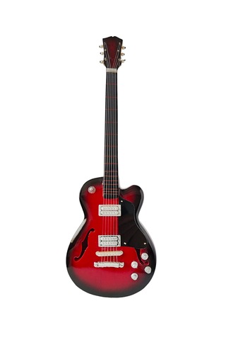 El Yapımı 1/4 Ölçek Minyatür Elektro Gitar Gibson Es-275 Redburst