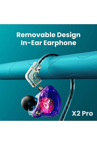 Willowhaven Spor Kulaklığı X2 Pro, 3.5mm Çevirilebilir Kablo, 11.6mm Hifi Dinamik, Bass, Siyah Mikrofonlu Kulaklık X2 Pro