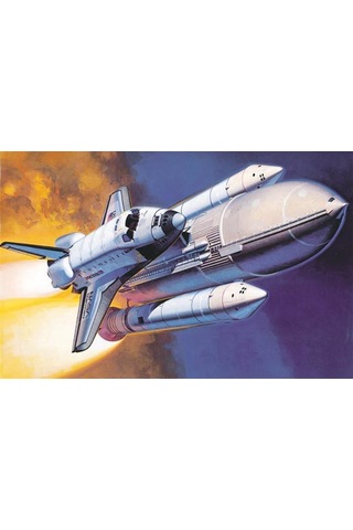 Hasegawa 29 10729 1/200 Ölçek, Uzay Mekiği Orbiter Ve Yakıt Tankları Plastik Model Kiti-49089
