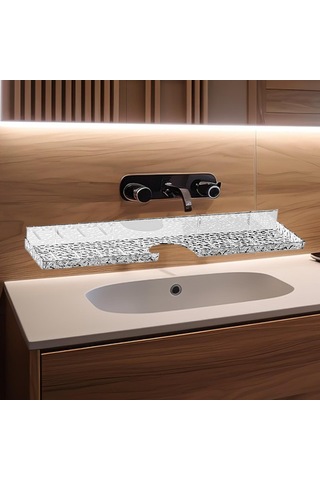 Homyl Lavabo Rafı Banyo Tezgahı Düzenleyici Sabun Fırçaları Temizlemek