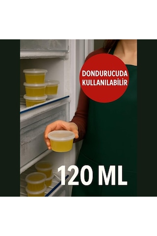 Jouis Saklama Kabı Sos 50 Adet 120 Ml 4 Oz Kemik Suyu, İlik Suyu, Anne Sütü, Sos Ve Püre Dondurucu Uyumlu Buzlu Diğer