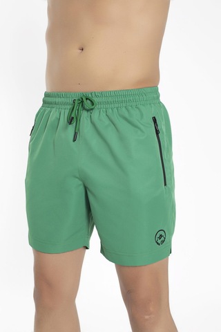 Erkek Maraton Yırtmaçlı Deniz Şortu Yeşil