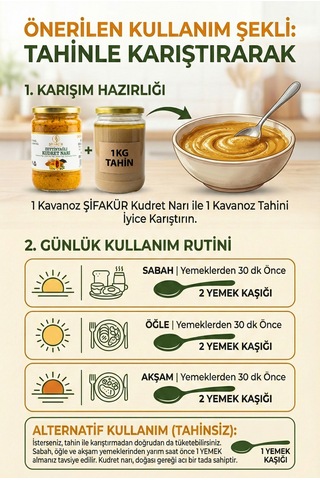 Şifakür Kudret Narı Püresi Zeytinyağlı Kantaron Çörek Otu Susam Yağlı Doğal Karışım 850ml