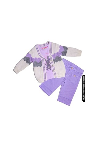 Xo Kids Kız Bebek Sweatshirt 6-24 Ay 20609 Lila