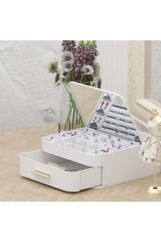 Larimar Aynalı Takı Organizeri - 9042244086298lmr Çok Renkli