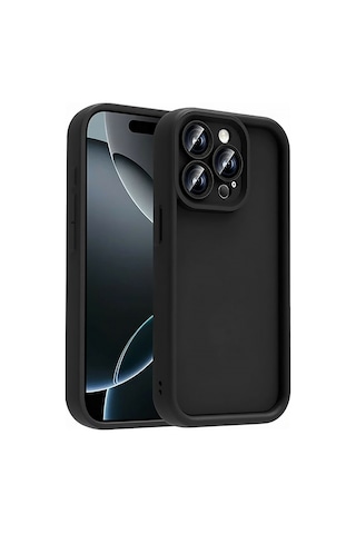 Apple Uyumlu iPhone 16 Pro Max Kamera Çıkıntılı Mat Silikon Telefon Kılıfı