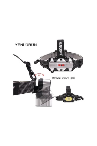 4 Modlu Sensörlü Şarjlı Güçlü Kafa Lambası Wt-248 Renkli
