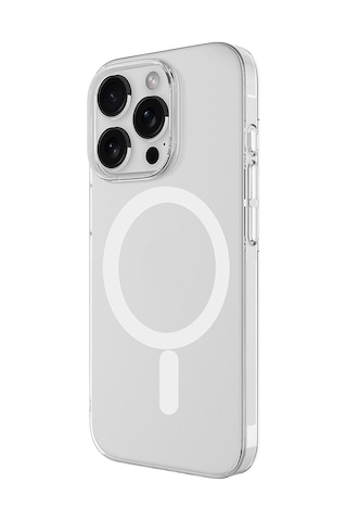 Apple Uyumlu iPhone 16 Pro Max Kamera Korumalı M-safe Şarj Özellikli Şeffaf Zore London Sert Pc Kapak Seffaf