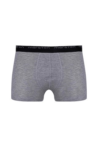 Maraton 2'li Erkek Gri Melanj Boxer Gri Melanj