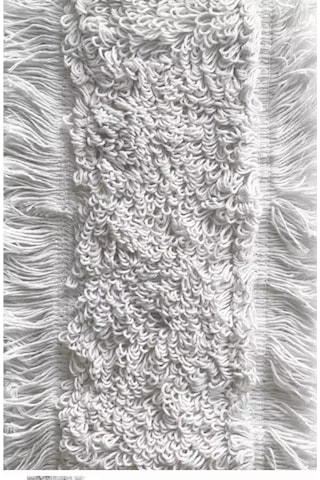 40 Cm Peluş Mop Mikrofiber Toz Toplayıcı Nemli & Kuru Zemin Temizlik Mop Bezi Beyaz