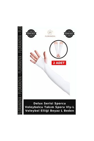 Delux Serisi Sporcu Voleybolcu Takım Sporu Vly-l Voleybol Elliği Beyaz L Beden