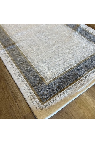 Hoom Rugs Valeria 1074 Bej Mikrofiber Antibakteriyel Modern Halı Bej