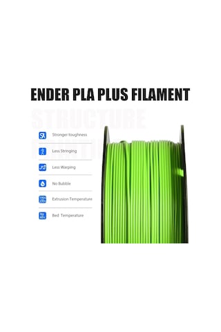 Creality Ender Pla+ Filament Elma Yeşili 1.75mm 1kg - Urhanshop Yetkili Satış