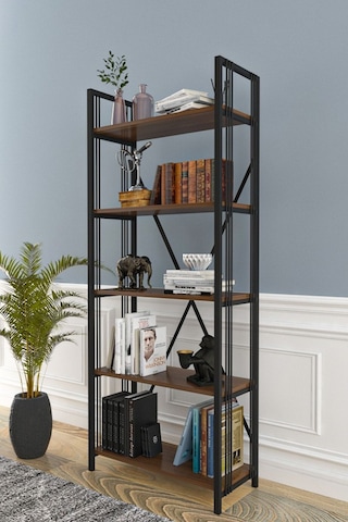 Wood House Ayaz Kitaplık-ceviz