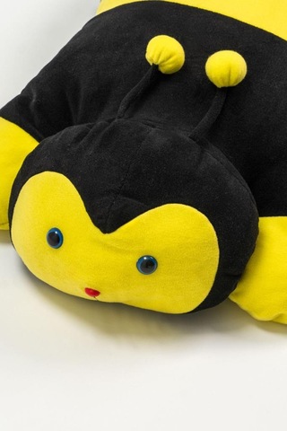 Sevimli Ve Yumuşak Arı Minder Sarı - Siyah