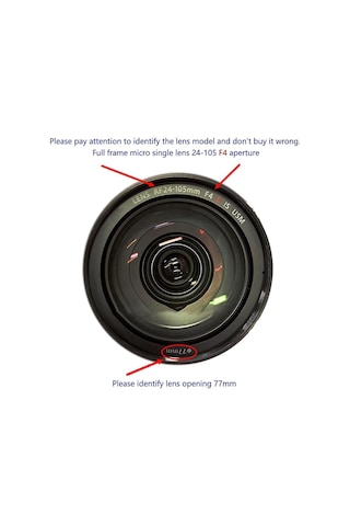 Canon Rf24-105mm İçin Ew-83n Lens Kapağı - 77mm Anti-glare & Karanlık Köşe Yok