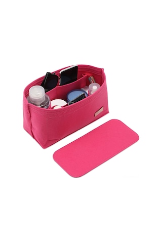 Moveevo Uzun Ömürlü Seyahat İç Çantası - Hafif Ve Taşınabilir, 26x13x15 Cm, Pembe Renk Gümüş