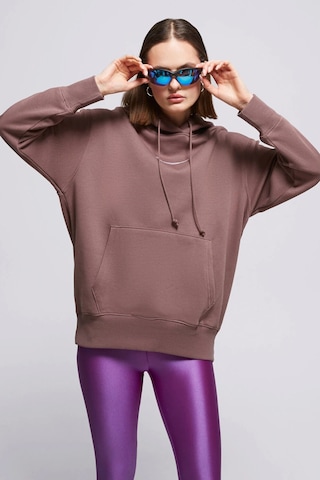 Nike Sportswear Phoenix Fleece Oversized Pullover Hoodie Kadın Sweatshirt Kahverengi Kahverengi