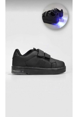 Nisex Sneaker Esnek Rahat Çocuk Spor Ayakkabı Tam Kalıp Ortopedik Siyah Pepe