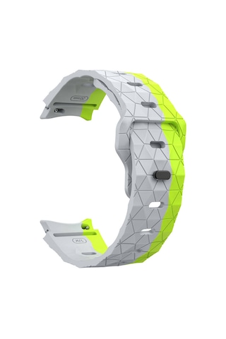 Galaxy Uyumlu Watch 6 40mm Krd-116 20mm Futbol Desenli Spor Tasarımlı Silikon Kordon