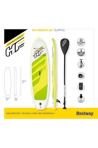 Bestway Hydro-Force Sea Breeze 305 Şişme Sup Paddle Board Set | Kürek Sörfü |