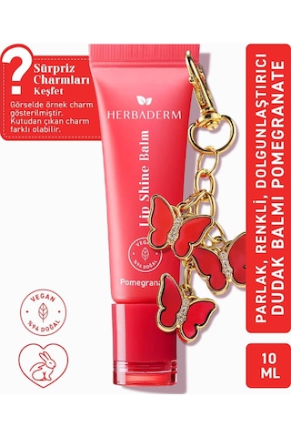 Parlatıcı, Dolgunlaştırıcı, Onarıcı Renkli Dudak Balmı, Nar Aromalı 10 Ml