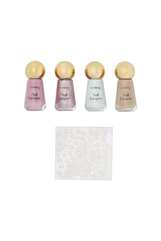 Ulta Beauty Renkli Tırnak Cilası ve İnci Tırnak Taşları Seti