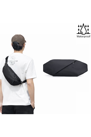 Microcase 2 Bölmeli Günlük Kullanım Çapraz Omuz Askılıklı Çanta Al5535 Suni Siyah