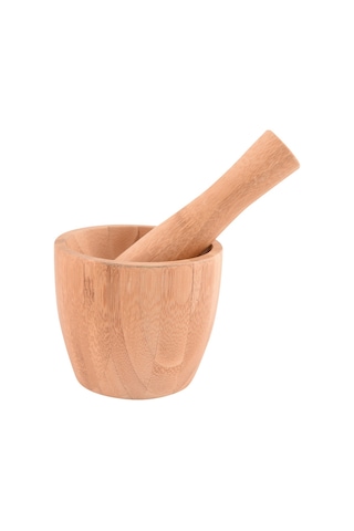 Bambum Doğal Bambu Havan Bari Çok Renkli
