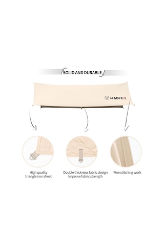 Madfox Oem 4 3 M Güneş Ve Rüzgar Korumalı Tarp Bej