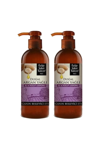 Eyüp Sabri Tuncer Doğal Argan Yağlı El ve Vücut Losyonu 2 x 250 ML Eyüp Sabri Tuncer Doğal Argan Yağlı El ve Vücut Losyonu 2 x 250 ML