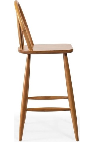 Rustica Ahşap Bar Sandalyesi Natural