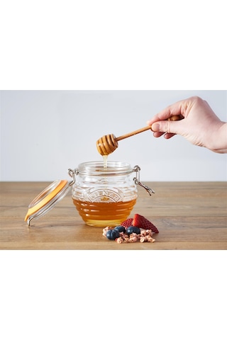 Kilner Ahşap Kepçeli Bal Kavanozu 400 ML