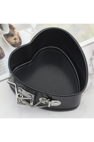 Ulzyvf Yaylı Siyah Kek Kalıpları Seti, 9-4-2 İnç Cheesecake Kalıpları, 3 Adet Siyah