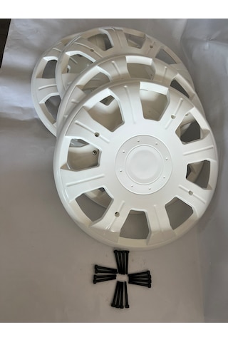 Karsan Peugeot Pejo J9 Premier Beyaz Renk Jant Kapağı Takımı 4 Adet + 16 Adet Vidası İle Beraber