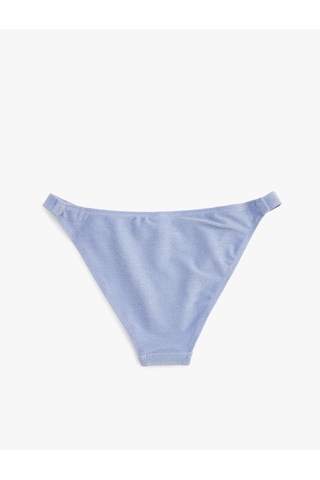 Koton Parıltılı Slip Bikini Altı Astarlı Lila 4sak00102mm