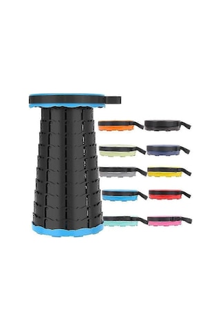 Bloomnest Taşınabilir Katlanır Tabure, Seyahat Koltuğu, Kamp Sandalyesi, Balıkçılık, Yürüyüş, Hafif Ve Kolay Kurulum Gri