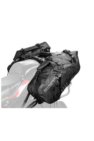 Rhinowalk Su Geçirmez Motosiklet Çantası L Beden 14+14 28litre Hacim Siyah
