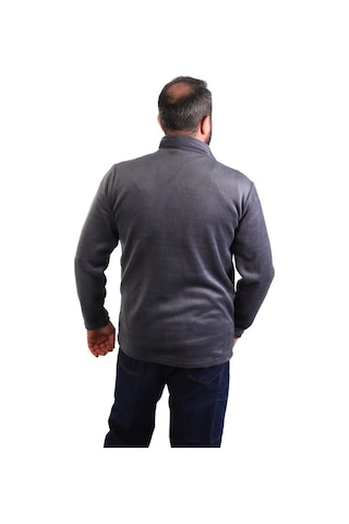 Eser - Fermuarlı Polar Mont - Koyu Gri