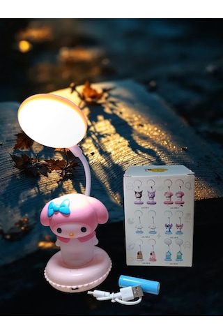 Tavşan Figürlü Kar Küreli Kalemlik, Balerinli Takı Kutusu,ve My Melody Lamba Üçlüsü 001