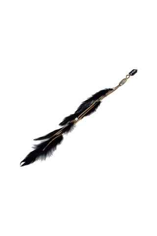 Siyah Tarak Başlık Yenilikçi Tokalar Hippi Başlıkları Tüy Saç Halat Kafa Bandı Şapkalar Siyah