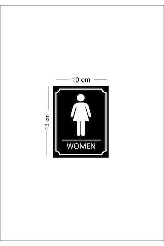 Women Wc Yön Levhası
