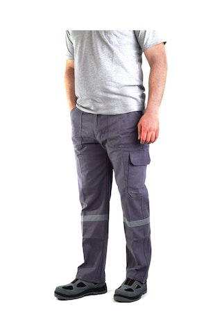 Eser - 7-7 Gabardin Kom.Cepli İş Pantolonu Reflektörlü-Kışlık-Gri