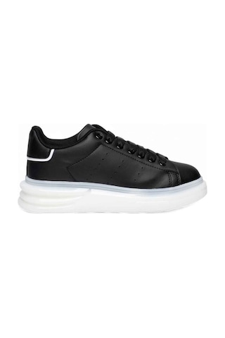 Best Of 628-25 Deri Anatomik Sneaker Siyah Beyaz 36-40 Siyah