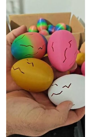 3d Baskı Yumurtası Sürpriz Figür Yumurtası Dekoratif Oyuncak Çizgi Karakter